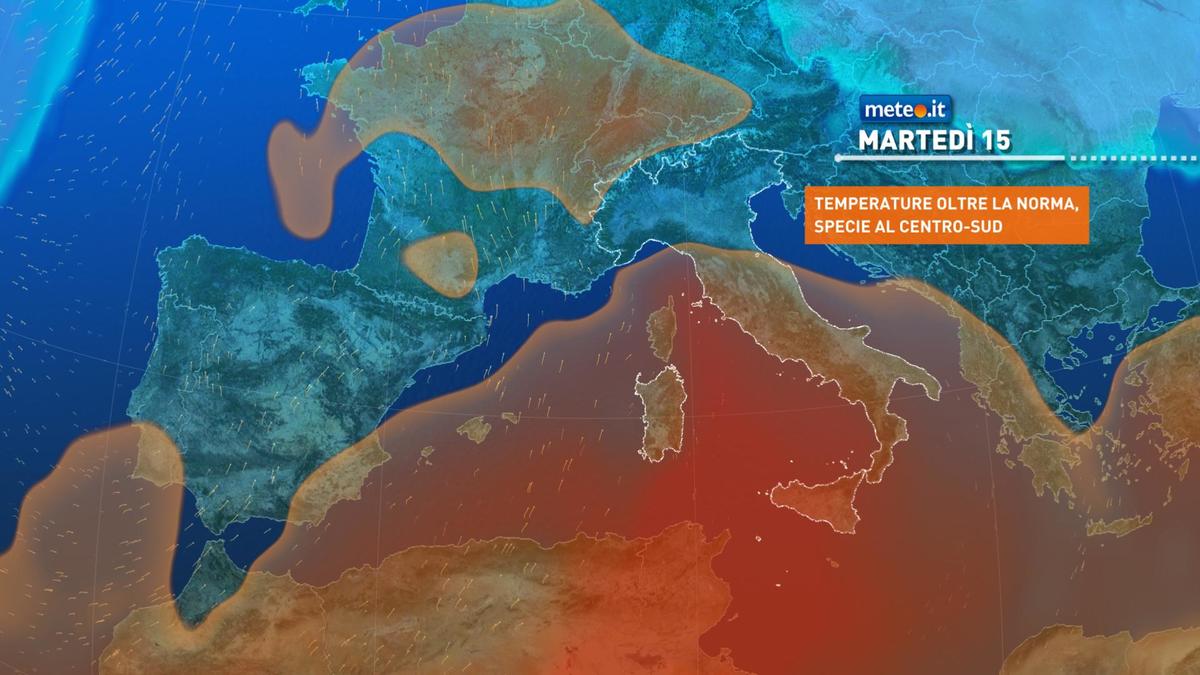 Meteo, 15 ottobre molto mite poi tornano pioggia e vento