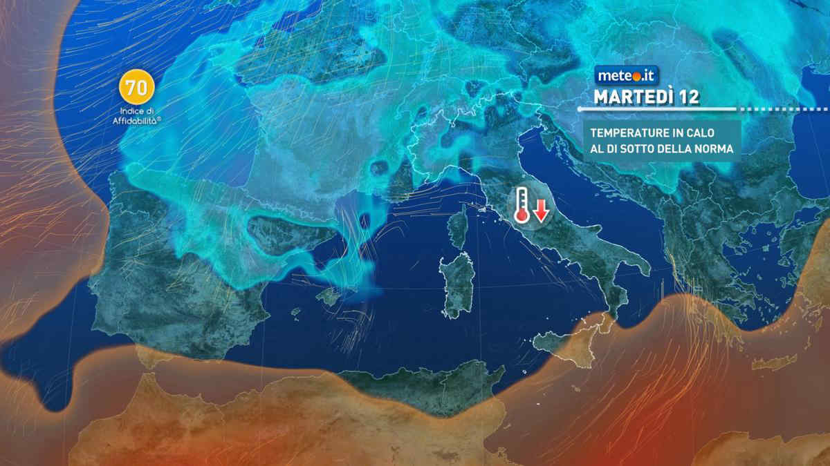 Meteo: da martedì 12 novembre freddo, piogge e neve! Ecco dove