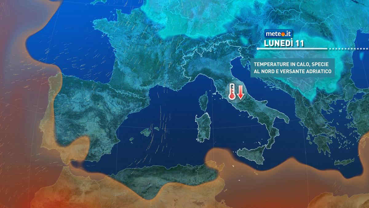 Meteo: aria fredda a inizio settimana e tempo instabile. Ecco dove