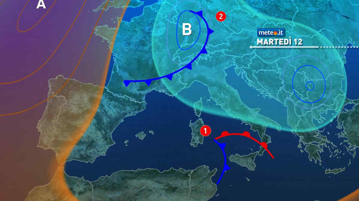 Meteo, 12 novembre con fronte freddo al Nord-Ovest: neve e temporaneo calo termico