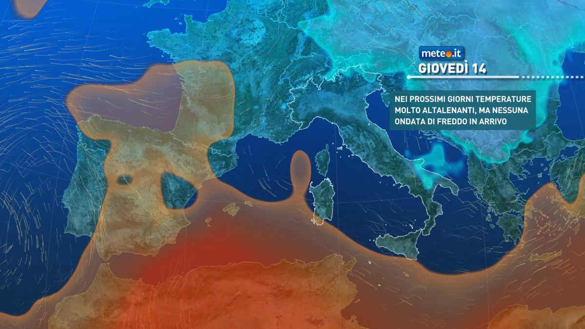 Meteo, fase più stabile tra il 14 e il 16 novembre poi tornano le piogge