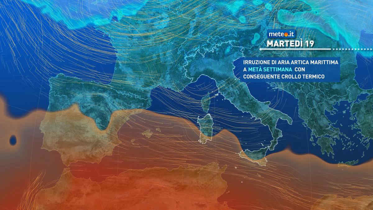 Meteo, in settimana neve sulle Alpi, crollo termico e forti venti: la tendenza