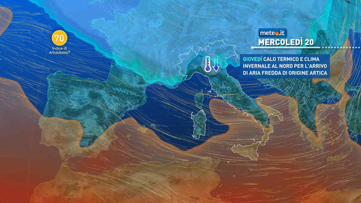 Meteo, dal 20 novembre cambia tutto: ecco quando arriva la neve