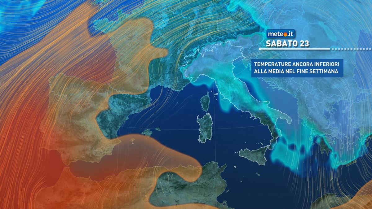 Meteo weekend: dall'inverno all'alta pressione, poche piogge in vista ma clima fresco. La tendenza da sabato 23