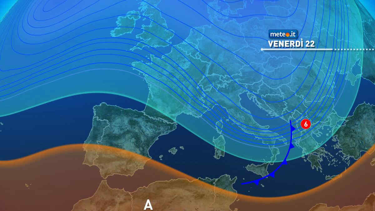 Meteo: la tempesta Caetano porta vento e neve nelle prossime ore! Onde fino a 6/7 metri