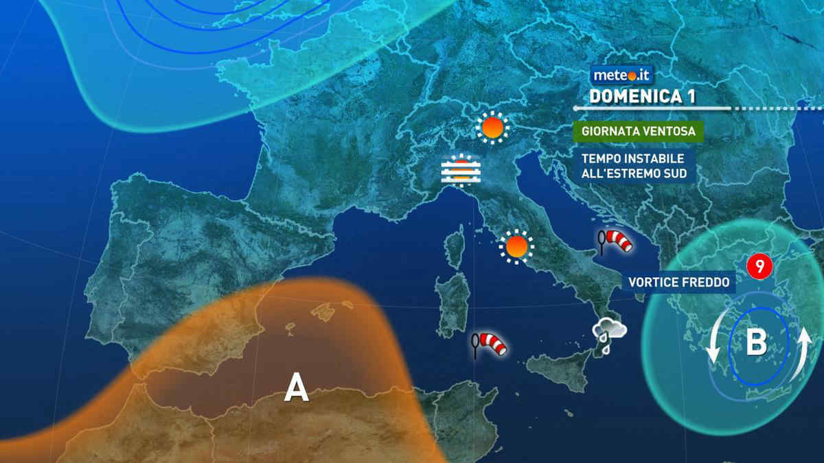 Meteo: oggi ultime piogge al Sud, nuove perturbazioni in arrivo settimana prossima