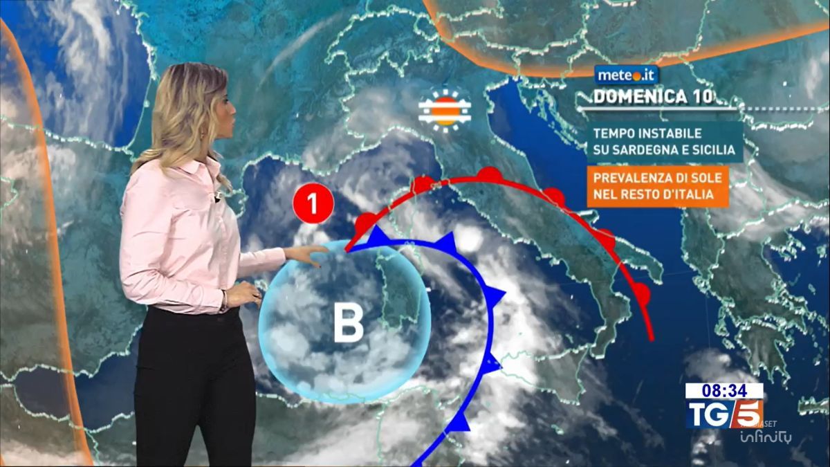 Meteo: oggi (10 novembre) piogge sulle Isole. Freddo e neve in arrivo!