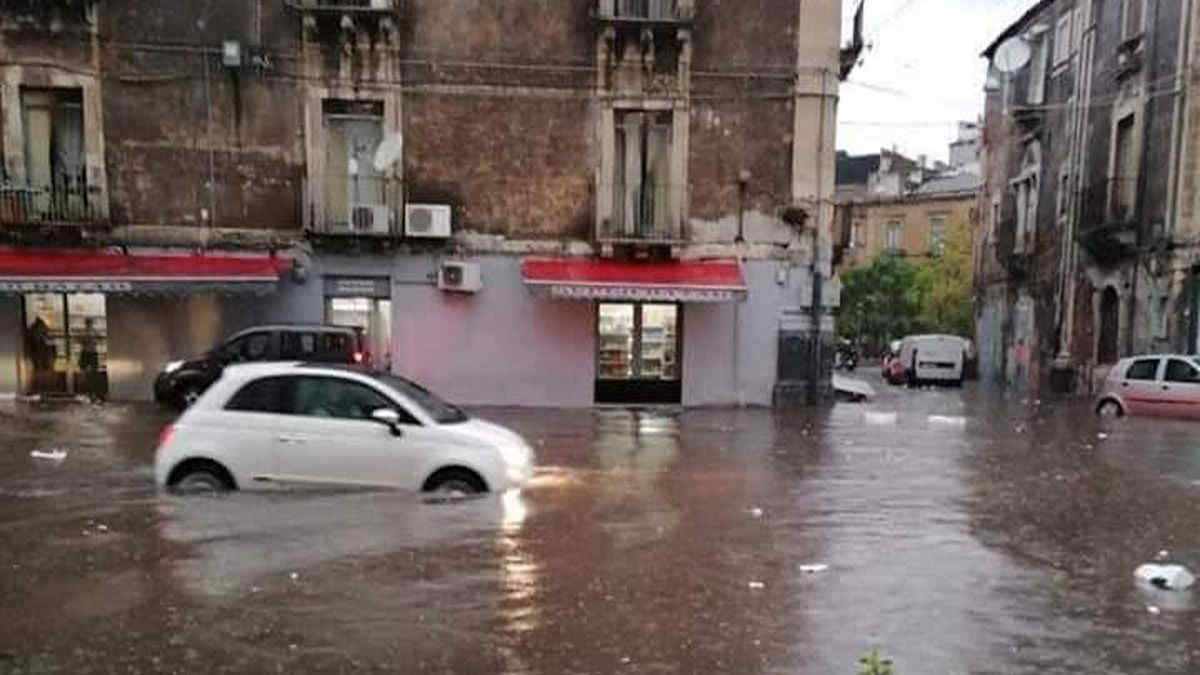 Maltempo Sicilia: allagamenti a Catania, la situazione