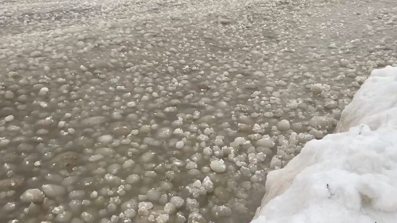 Cosa sono le strane e gigantesche "uova di ghiaccio" che si formano sulle spiagge in inverno?