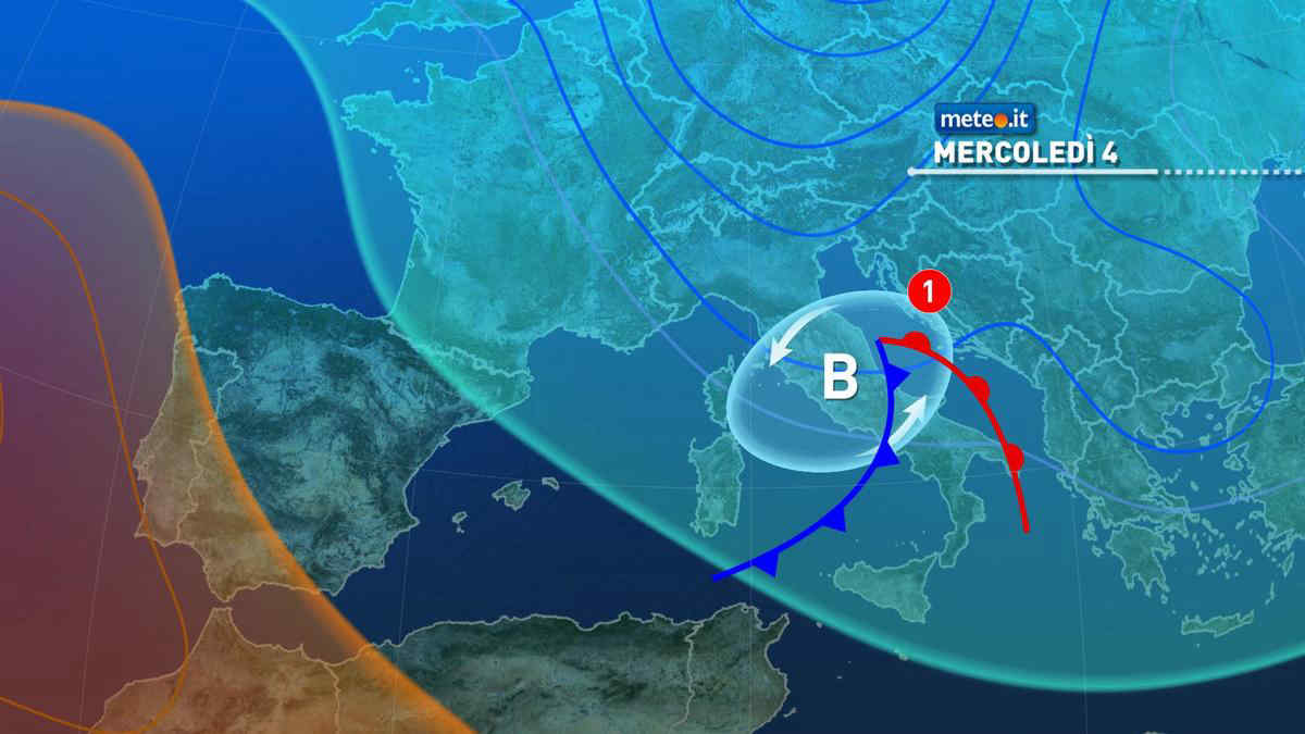 Meteo, tra mercoledì e giovedì ancora pioggia in diverse regioni: le previsioni dal 4 dicembre