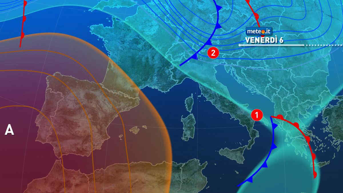 Meteo: 6 dicembre con tempo in miglioramento al Sud. Immacolata con maltempo