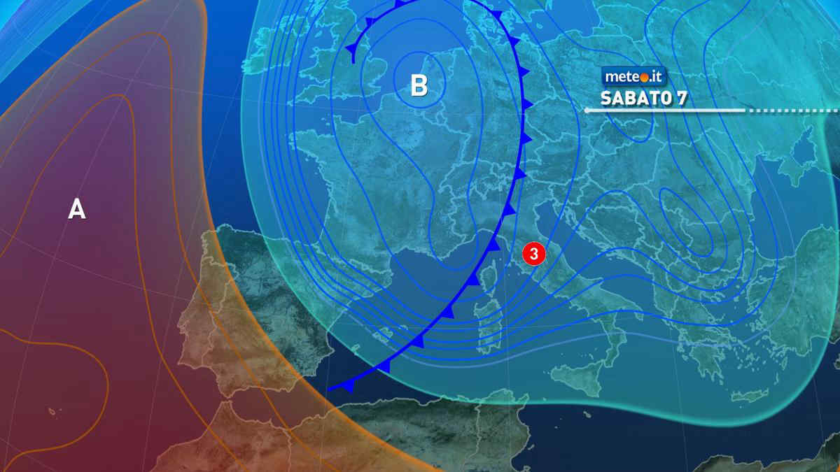 Meteo: tempesta dell'Immacolata in arrivo! Neve abbondante, forti piogge e venti oltre i 100 km/h