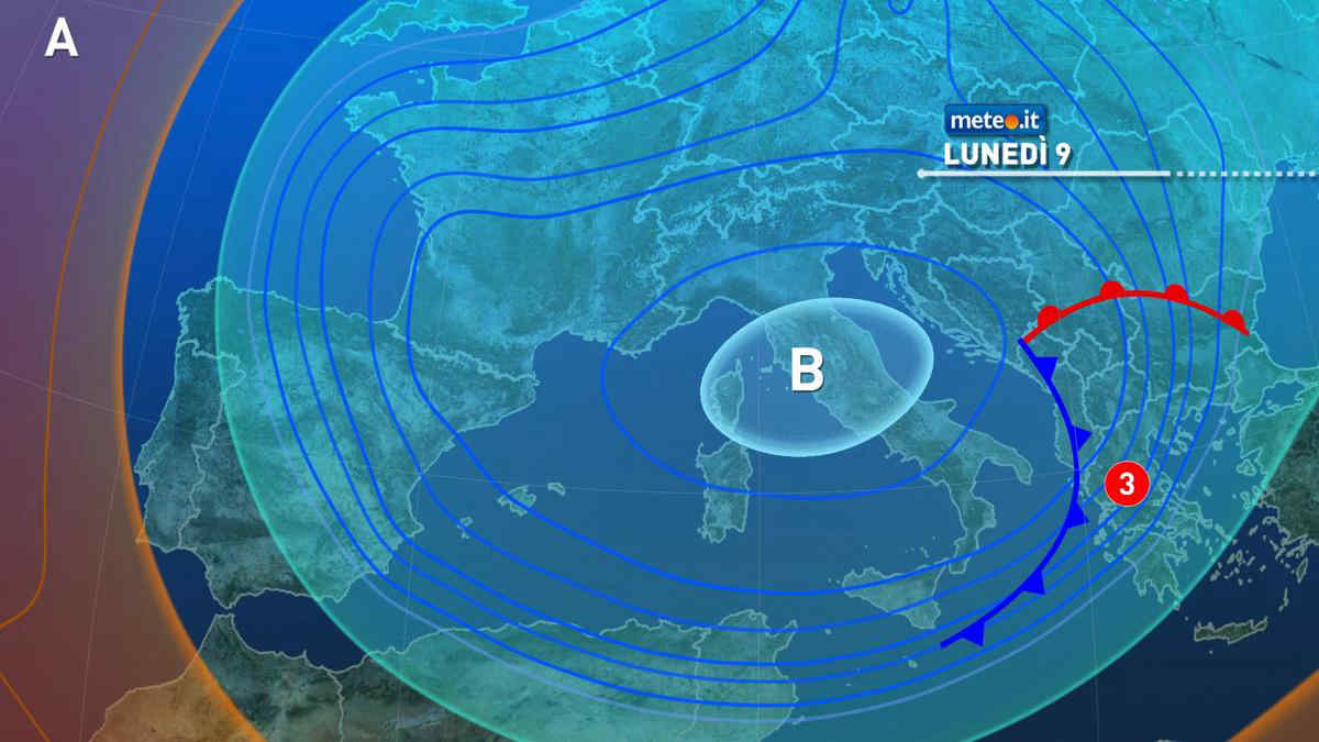 Meteo: maltempo in attenuazione da domani, ma arriva ancora un po' di pioggia. Ecco dove