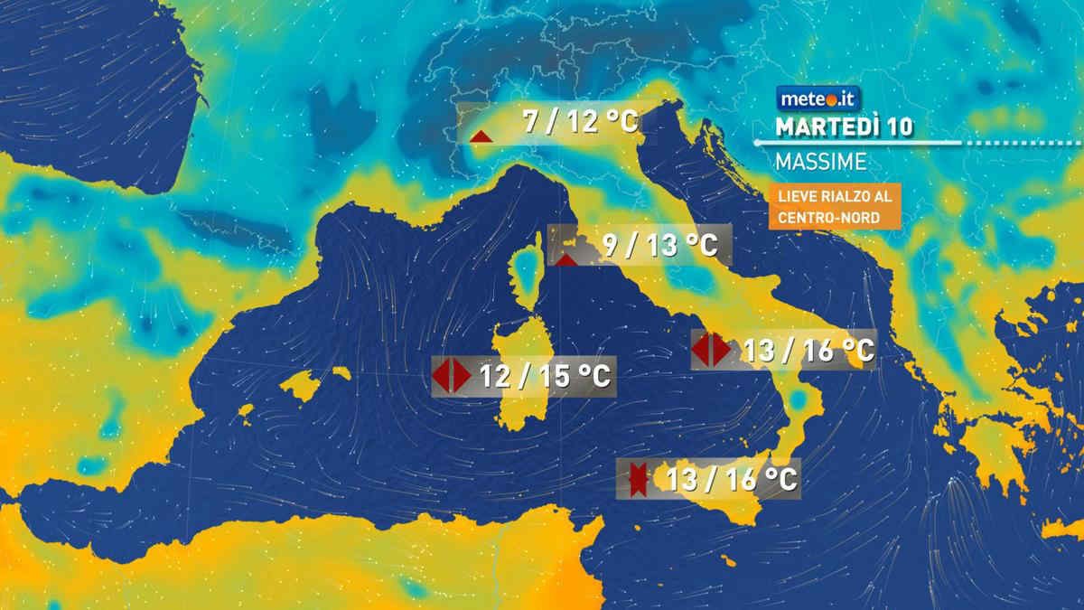 Meteo 10 dicembre: ultime piogge prima di una pausa. Ma durerà poco