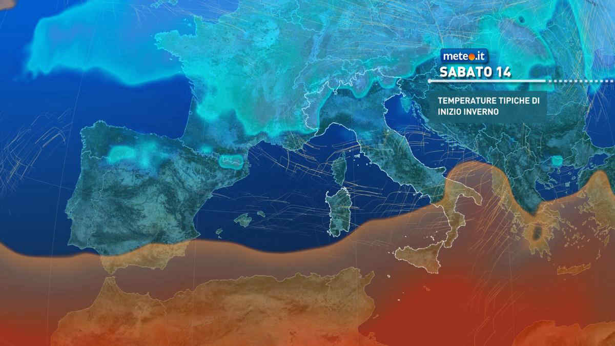 Meteo: weekend con qualche pioggia e clima invernale, poi novità in vista. La tendenza da sabato 14 dicembre