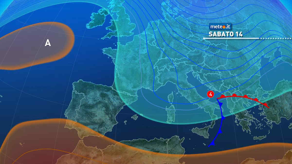 Meteo, 14-15 dicembre con piogge residue poi fase stabile e mite