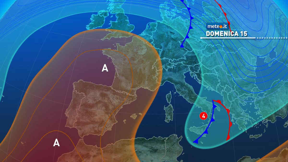 Meteo: domenica 15 ancora qualche pioggia. Da lunedì 16 fase stabile