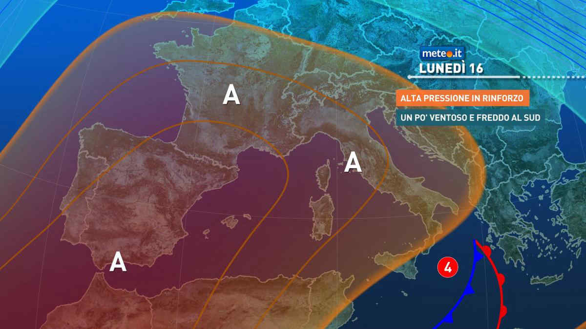 Meteo: alta pressione a inizio settimana! Tempo stabile e caldo anomalo sulle Alpi