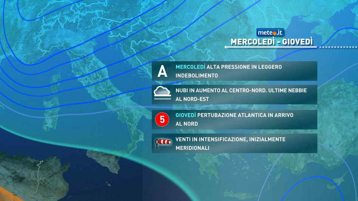 Meteo, da domani torna il maltempo: tanta pioggia, neve in montagna e vento molto forte. Le previsioni dal 18 dicembre