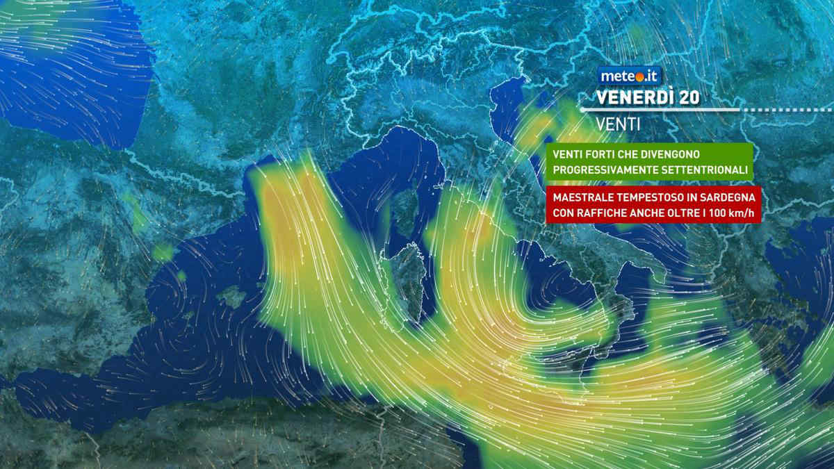 Meteo: perturbazione sull'Italia, tornano pioggia, neve e vento forte! Le previsioni da giovedì 19