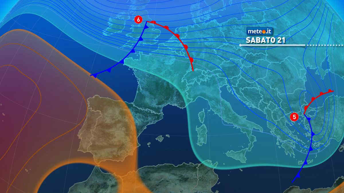 Meteo weekend: maltempo in attenuazione, ma verso Natale tornano pioggia e neve