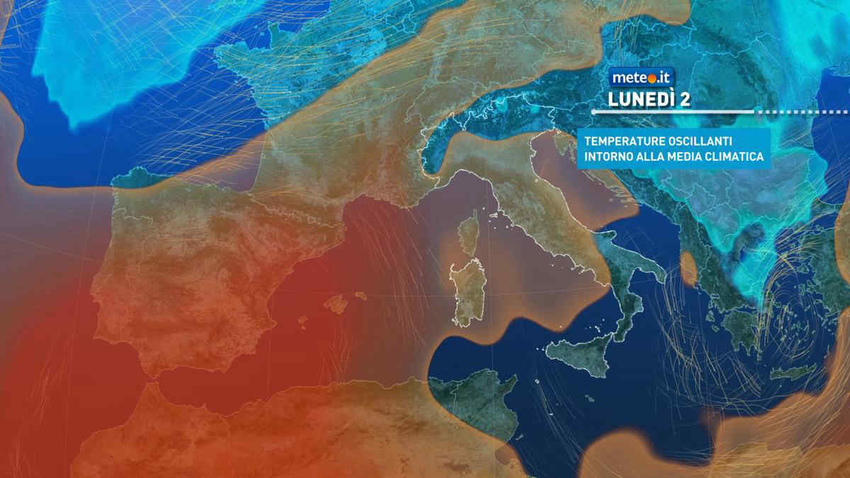 Meteo: 2 dicembre con tregua dalle piogge e rialzo termico. I dettagli