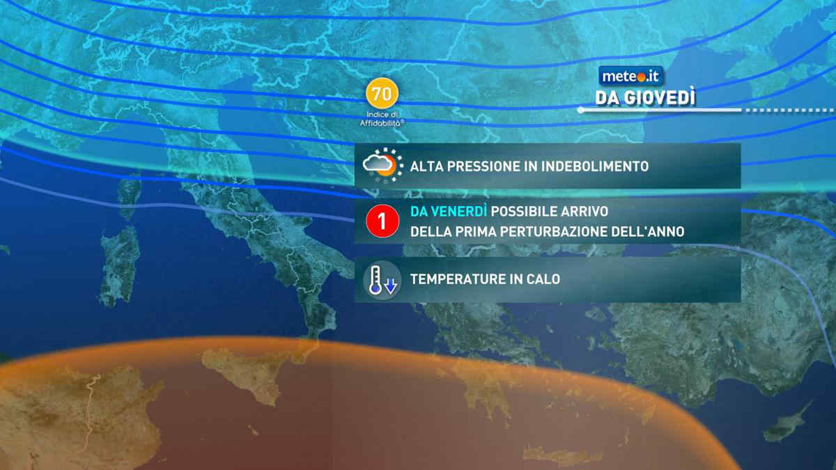 Meteo: dopo Capodanno cambia lo scenario con le prime piogge e nevicate del 2025! La tendenza