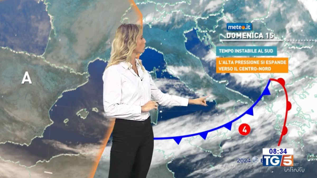 Meteo, 15 dicembre instabile al Sud poi torna l'alta pressione