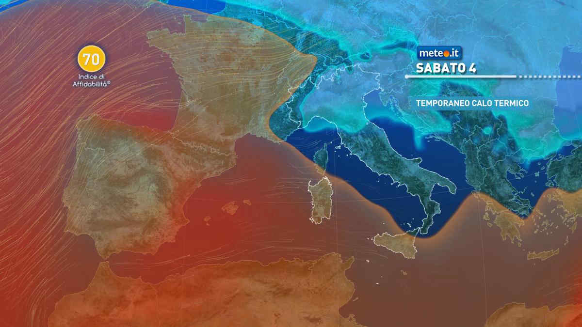 Meteo: weekend con qualche pioggia e calo termico. Si intravede un nuovo peggioramento