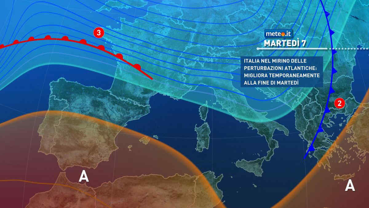 Meteo, 7 gennaio con piogge su parte del Centro-nord: le previsioni