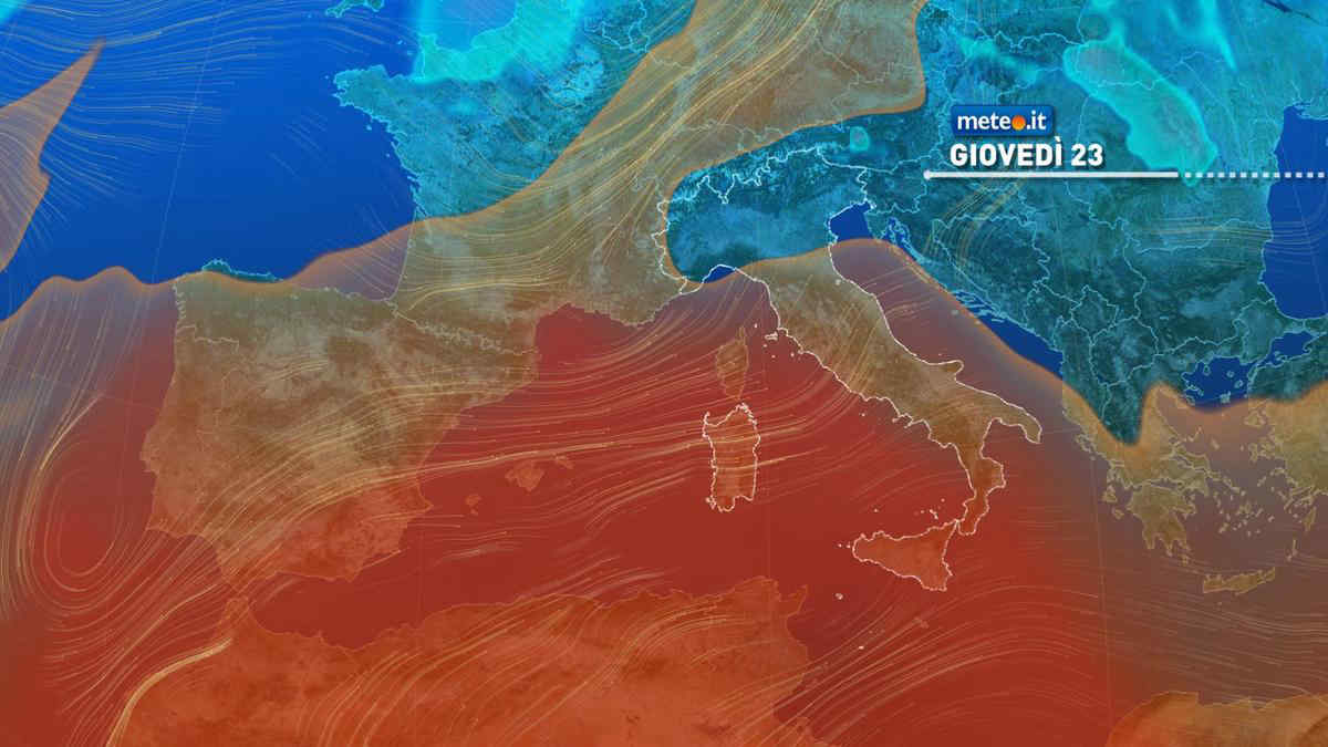 Giovedì di pioggia per molte regioni, ma con temperature in aumento. Le previsioni dal 23 gennaio