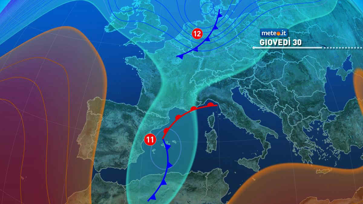 Meteo, domani arriva una nuova perturbazione: le zone a rischio pioggia da giovedì 30 gennaio