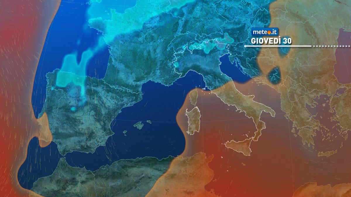 Meteo, nuova perturbazione: piogge in arrivo e neve in montagna. Le previsioni dal 30 gennaio