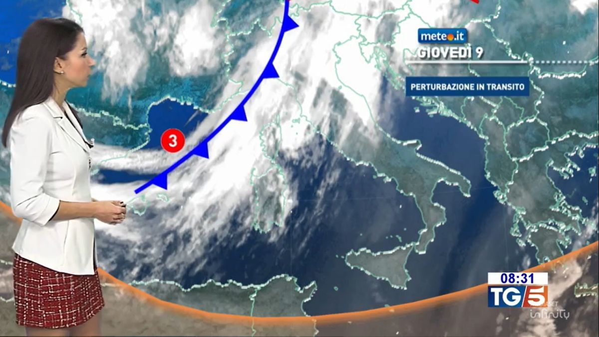 Meteo: 9 gennaio con perturbazione in transito. Nel weekend gelo e maltempo intenso
