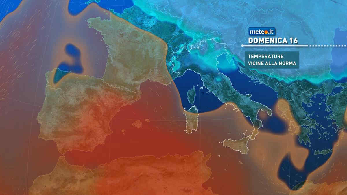 Meteo 16 febbraio: maltempo agli sgoccioli. Svolta da lunedì 17