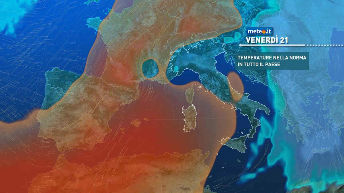 Meteo: 21 febbraio stabile, qualche pioggia in arrivo sabato