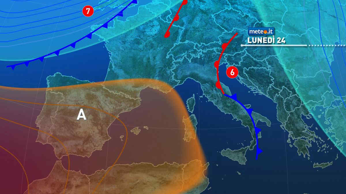 Meteo, 24 febbraio con qualche pioggia poi fase di maltempo più diffuso
