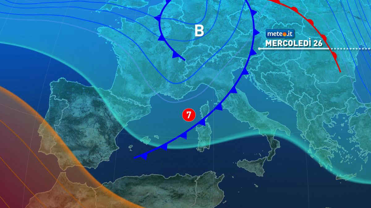 Meteo: maltempo diffuso, con rischio di fenomeni intensi e vento forte. Le previsioni dal 26 febbraio