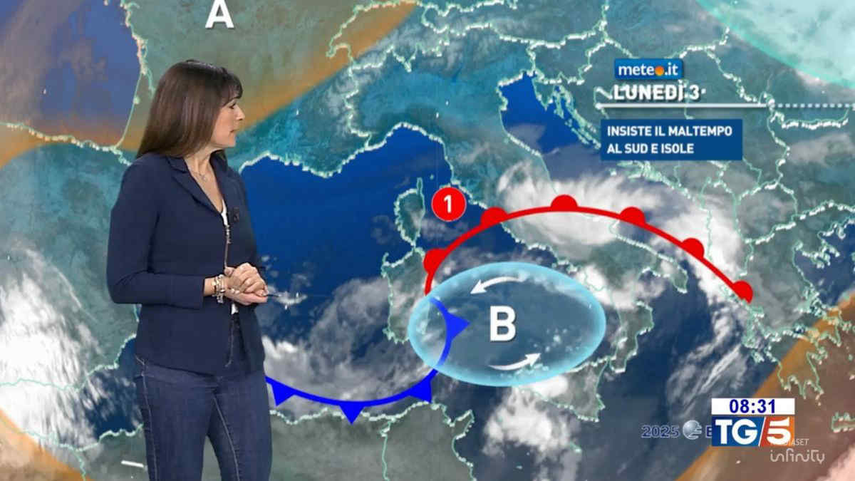 Meteo, 3 febbraio ancora instabile al Sud: le previsioni