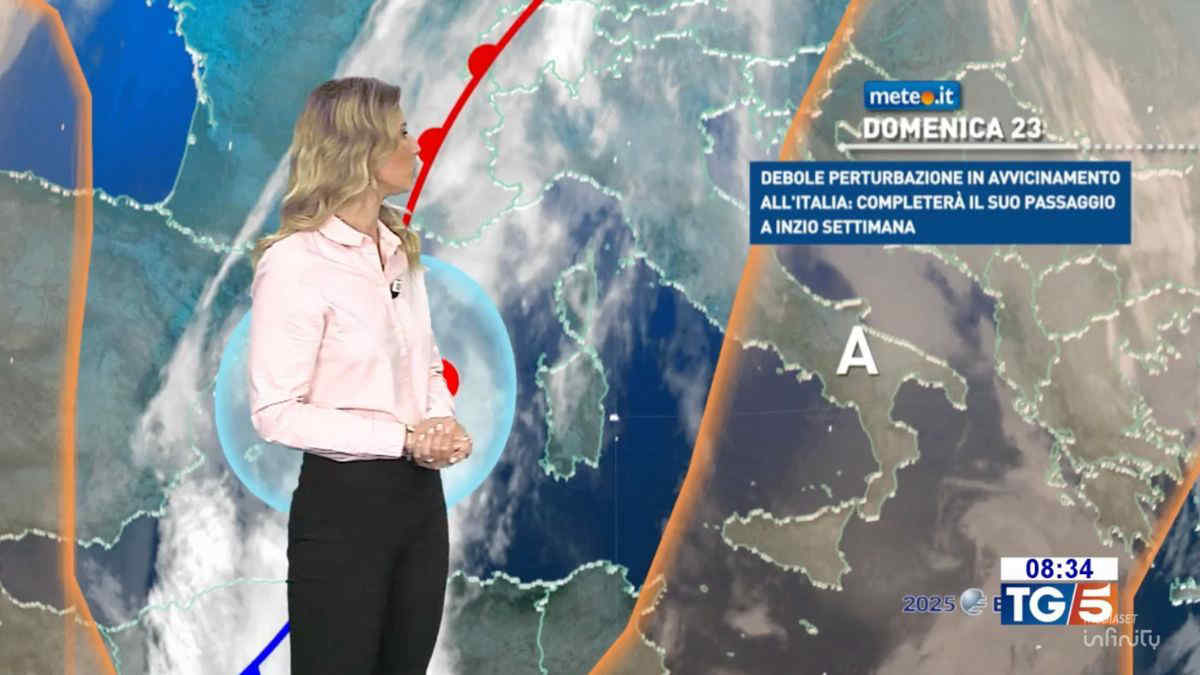 Meteo, domenica 23 variabile poi fase di maltempo diffuso