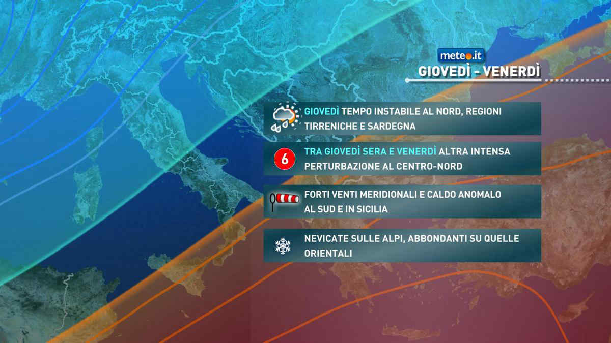 Meteo 13 marzo: in arrivo nuove intense piogge con rischio nubifragi! Neve abbondante sulle Alpi