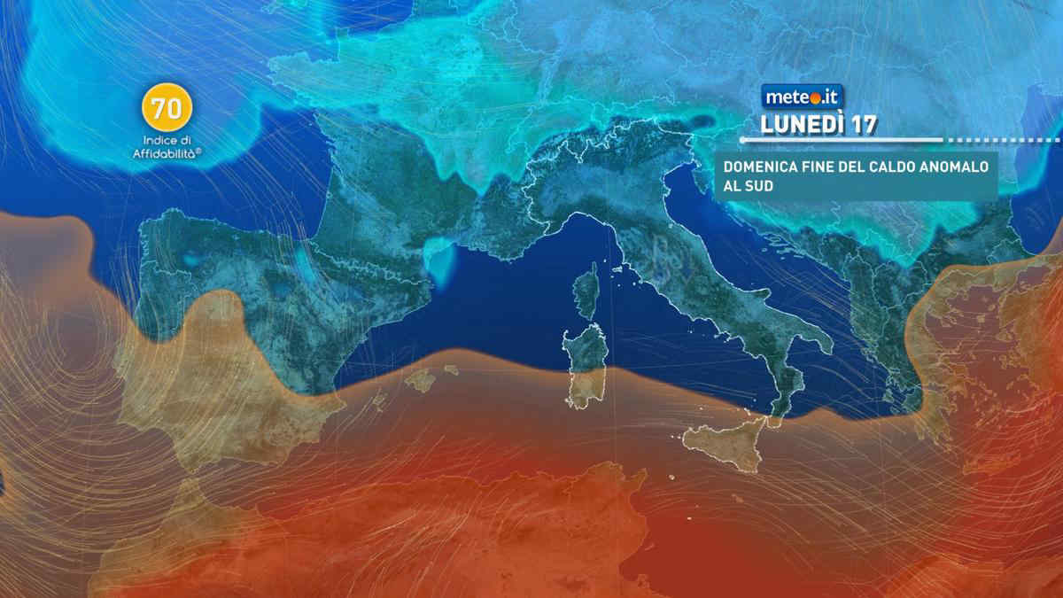 Meteo: veloce irruzione fredda in vista con fiocchi di neve a bassa quota! Dettagli e tempistiche