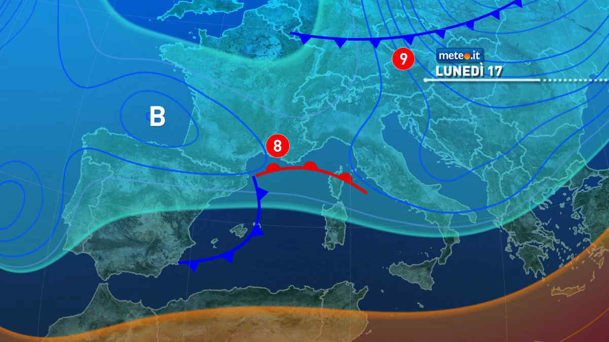 Meteo 17 marzo: brusco calo termico in arrivo, fino a 10 gradi in meno! Ecco dove