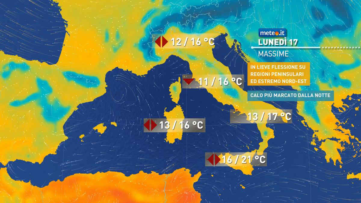 Meteo: lunedì 17 marzo due perturbazioni e freddo invernale. Le previsioni