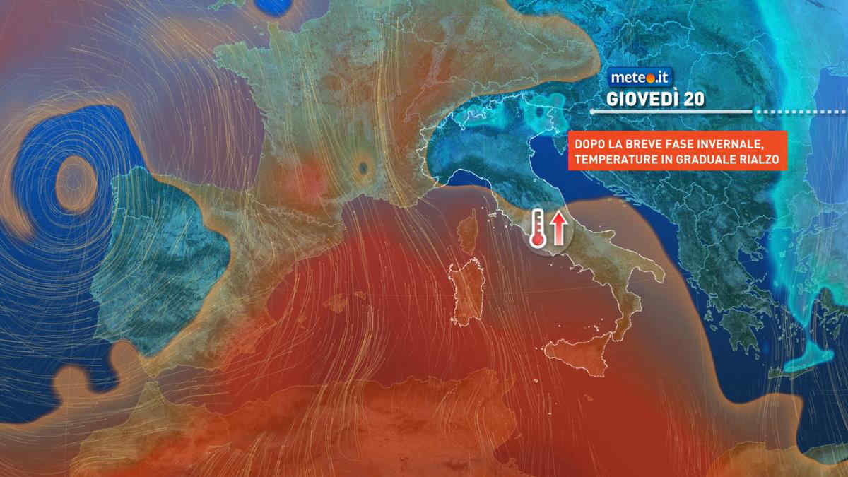 Meteo, dal 20 marzo temperature in aumento poi nuove piogge