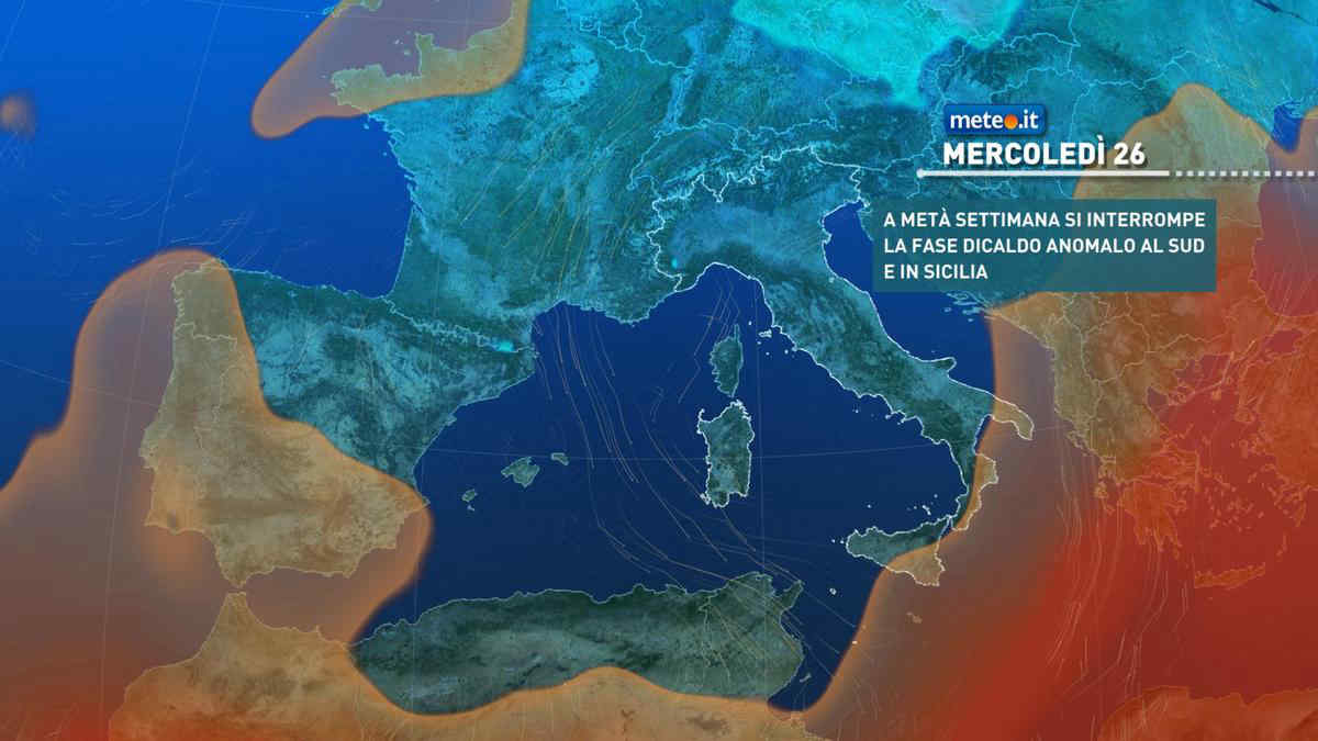 Meteo, maltempo al Sud nei prossimi giorni: la tendenza da mercoledì 26