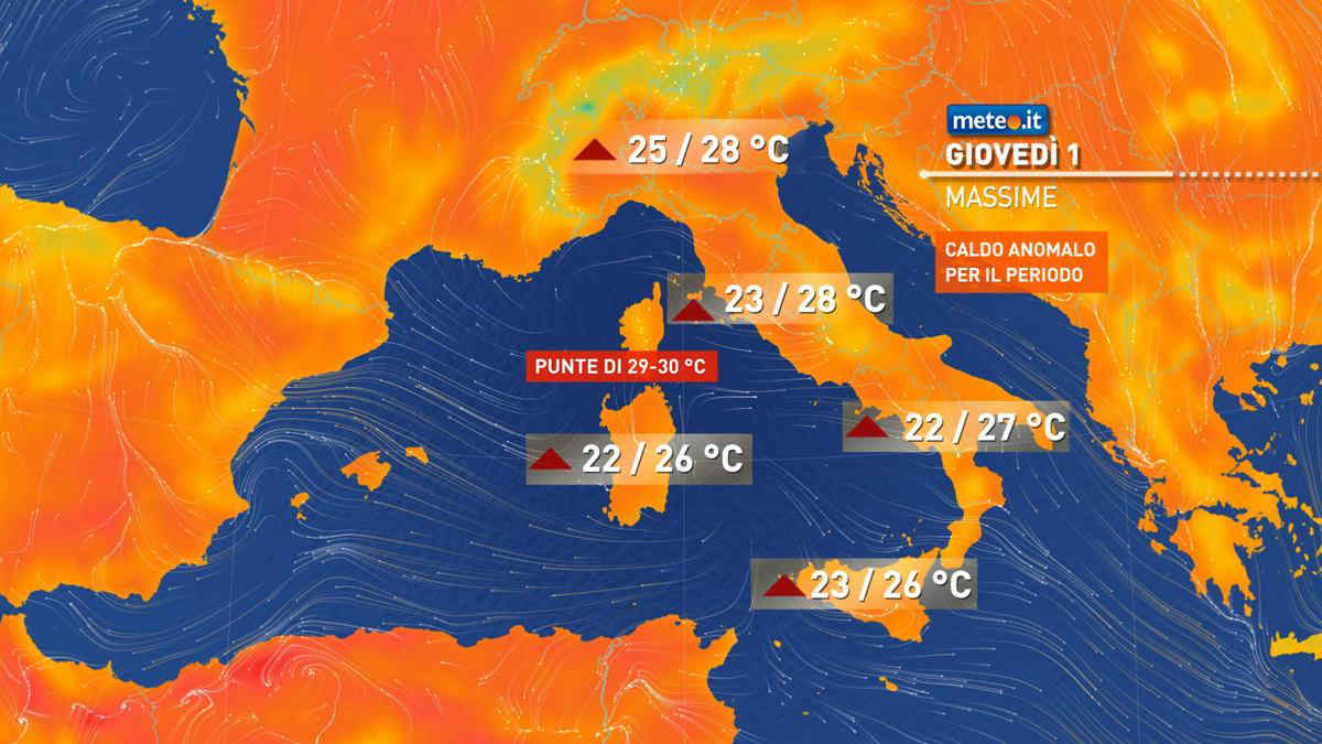 Meteo: 1 Maggio con sole e caldo anomalo, quanto durerà?