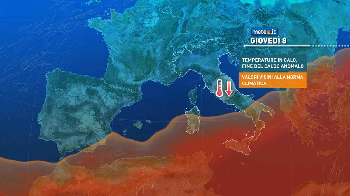 Meteo, piogge e temporali anche nei prossimi giorni: la tendenza da giovedì 8