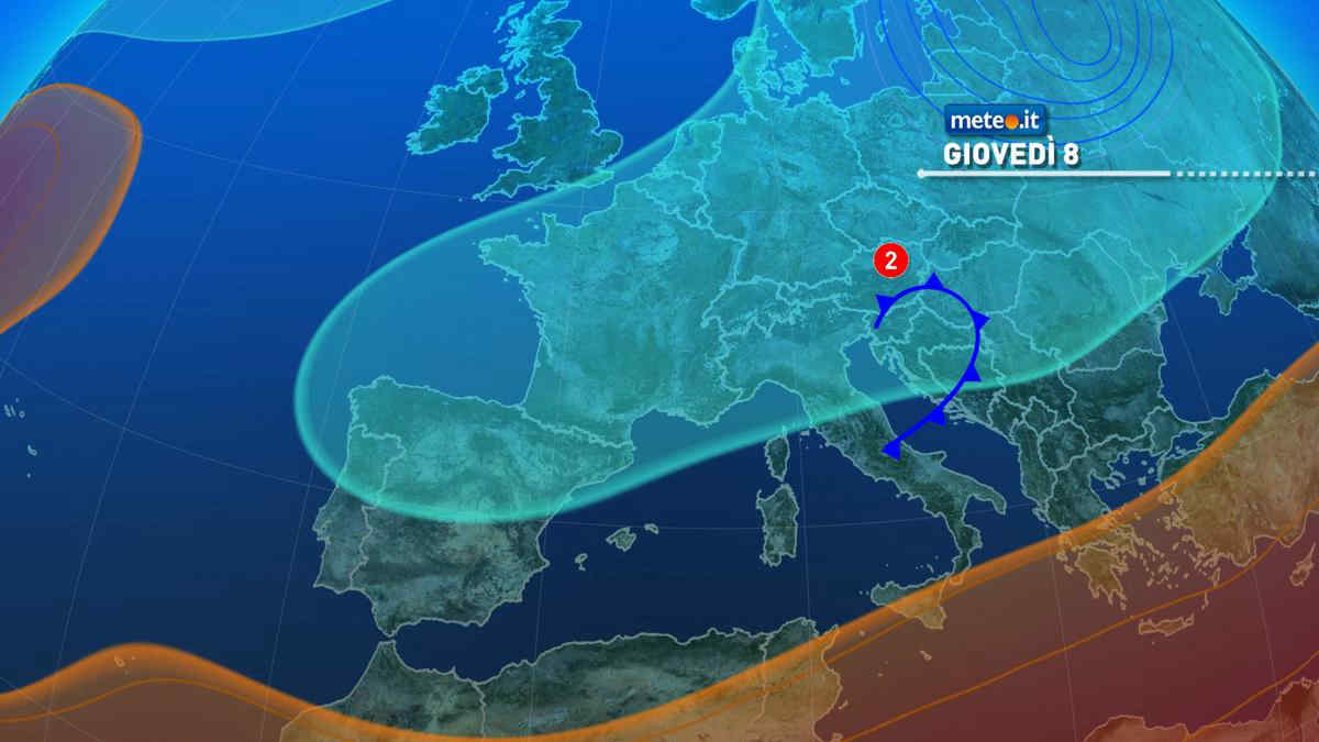 Meteo, prosegue la fase instabile: le zone a rischio temporali