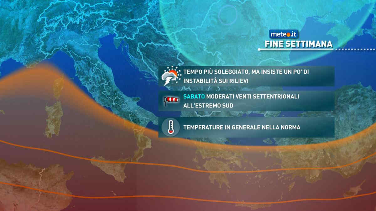 Meteo weekend, 10-11 maggio con tregua dai temporali